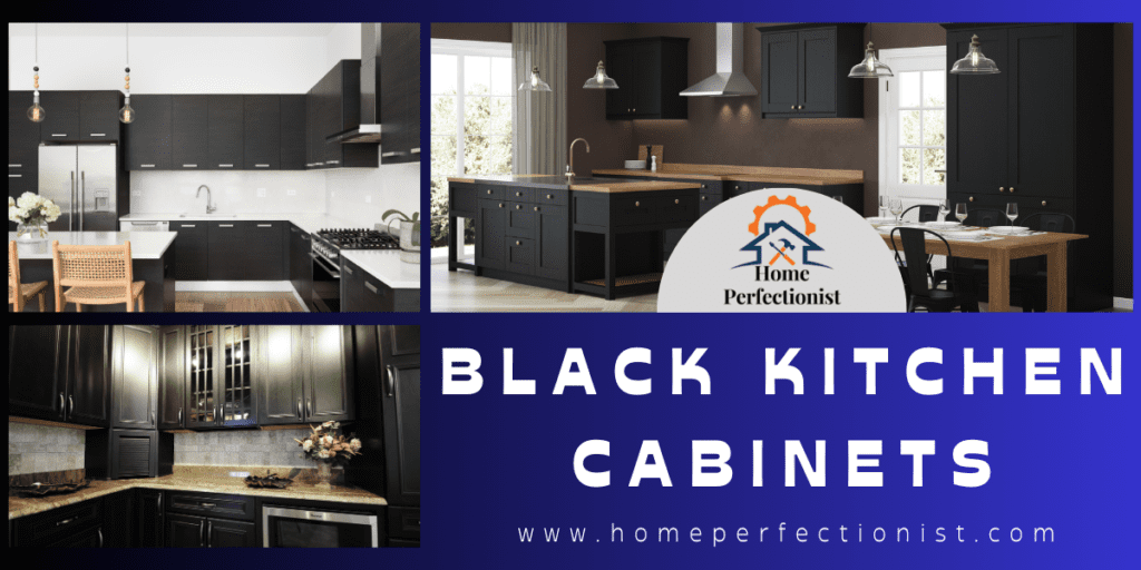 black kitchen cabinets