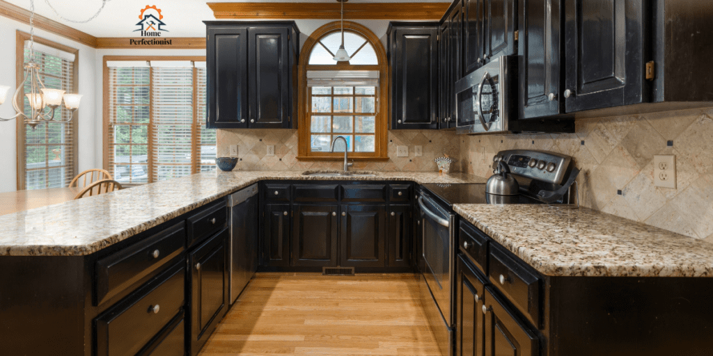 black kitchen cabinets