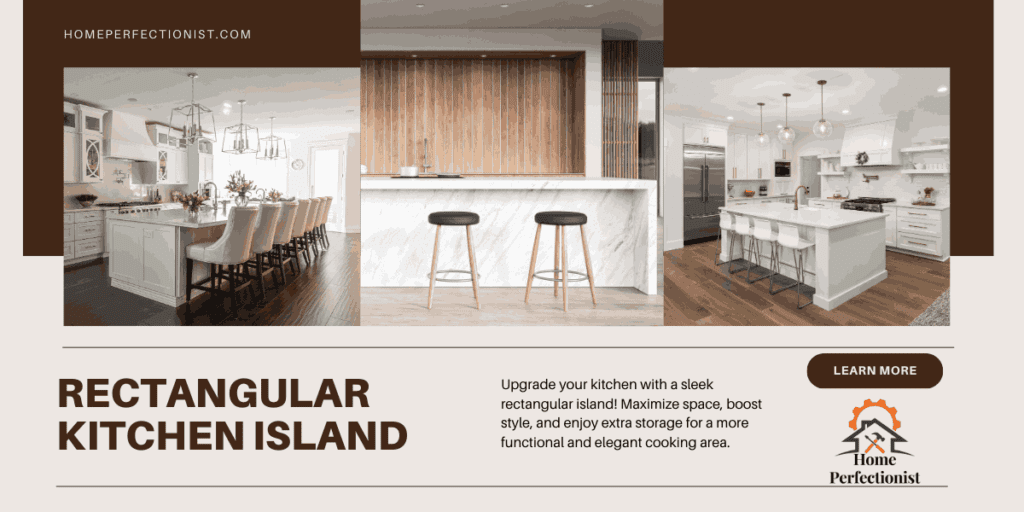 rectangular kitchen island