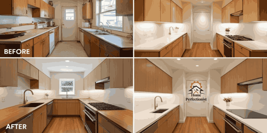 small galley kitchen remodel before and after 